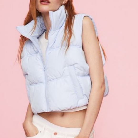 Divided Jackets & Blazers - Puffer Cropped Vest - Small